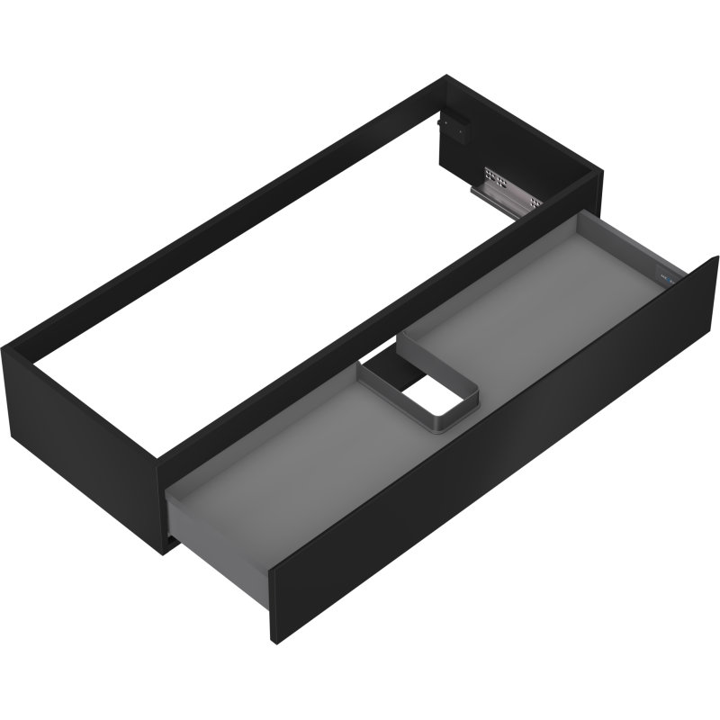 Mexen Orio koupelnová skříňka podumyvadlová 120 cm, 1 zásuvka, černý mat - 91A10-12023-1-BF71