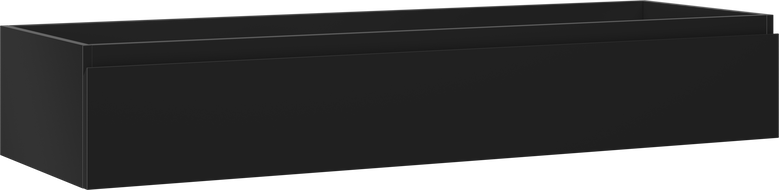 Mexen Orio koupelnová skříňka pod umyvadlo 140 cm, 1 zásuvka, černý mat - 91A10-14023-1-BF71