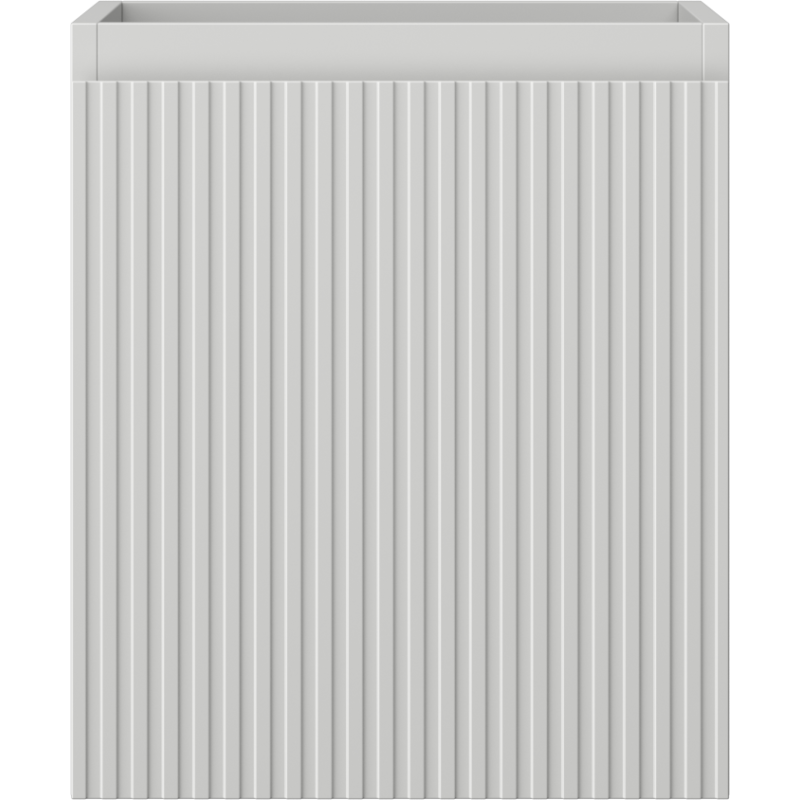 Mexen Rivel koupelnová skříňka pod umyvadlo 40 cm, 1 zásuvka, rýhovaná, šedá mat - 91A20-04047-1-BF62