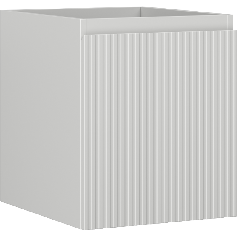 Mexen Rivel koupelnová skříňka pod umyvadlo 40 cm, 1 zásuvka, rýhovaná, šedá mat - 91A20-04047-1-BF62