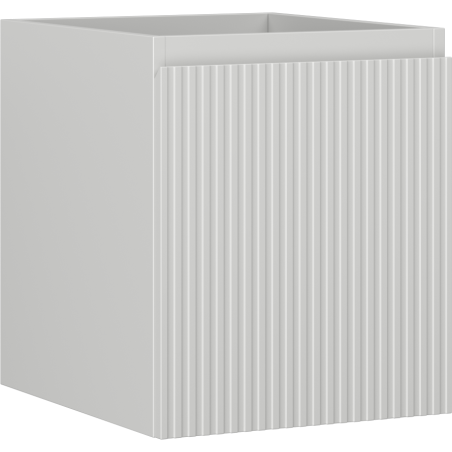 Mexen Rivel koupelnová skříňka pod umyvadlo 40 cm, 1 zásuvka, rýhovaná, šedá mat - 91A20-04047-1-BF62
