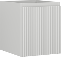 Mexen Rivel koupelnová skříňka pod umyvadlo 40 cm, 1 zásuvka, rýhovaná, šedá mat - 91A20-04047-1-BF62