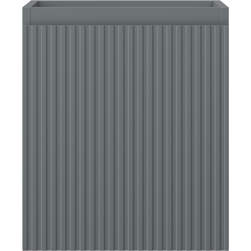 Mexen Rivel koupelnová skříňka pod umyvadlo 40 cm, 1 zásuvka, rýhovaná, šedá mat - 91A20-04047-1-BF66