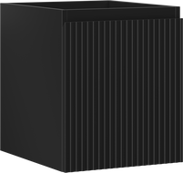 Mexen Rivel koupelnová skříňka pod umyvadlo 40 cm, 1 zásuvka, drážkovaná, černý mat - 91A20-04047-1-BF71