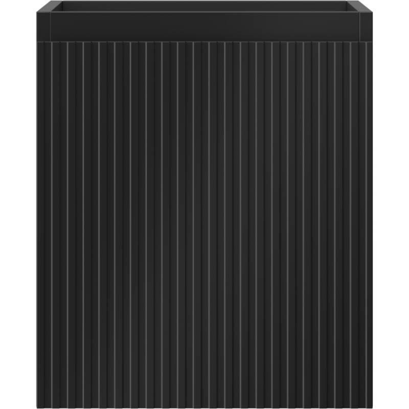 Mexen Rivel koupelnová skříňka pod umyvadlo 40 cm, 1 zásuvka, drážkovaná, černý mat - 91A20-04047-1-BF71