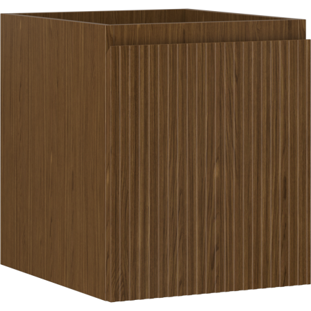 Mexen Rivel koupelnová skříňka pod umyvadlo 40 cm, 1 zásuvka, drážkovaná, ořech - 91A20-04047-1-BF86