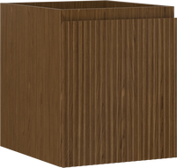 Mexen Rivel koupelnová skříňka pod umyvadlo 40 cm, 1 zásuvka, drážkovaná, ořech - 91A20-04047-1-BF86
