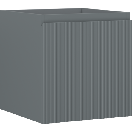 Mexen Rivel koupelnová skříňka pod umyvadlo 45 cm, 1 zásuvka, drážkovaná, grafit mat - 91A20-04547-1-BF66