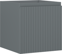 Mexen Rivel koupelnová skříňka pod umyvadlo 45 cm, 1 zásuvka, drážkovaná, grafit mat - 91A20-04547-1-BF66