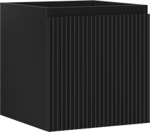 Mexen Rivel koupelnová skříňka pod umyvadlo 45 cm, 1 zásuvka, drážkovaná, černá mat - 91A20-04547-1-BF71
