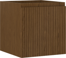 Mexen Rivel koupelnová skříňka pod umyvadlo 45 cm, 1 zásuvka, drážkovaná, ořech - 91A20-04547-1-BF86