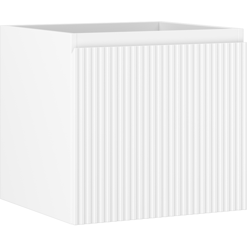 Mexen Rivel koupelnová skříňka pod umyvadlo 50 cm, 1 zásuvka, rýhovaná, bílá mat - 91A20-05047-1-BF01