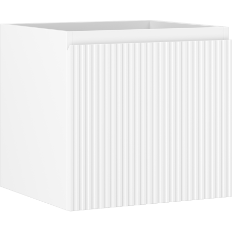 Mexen Rivel koupelnová skříňka pod umyvadlo 50 cm, 1 zásuvka, rýhovaná, bílá mat - 91A20-05047-1-BF01