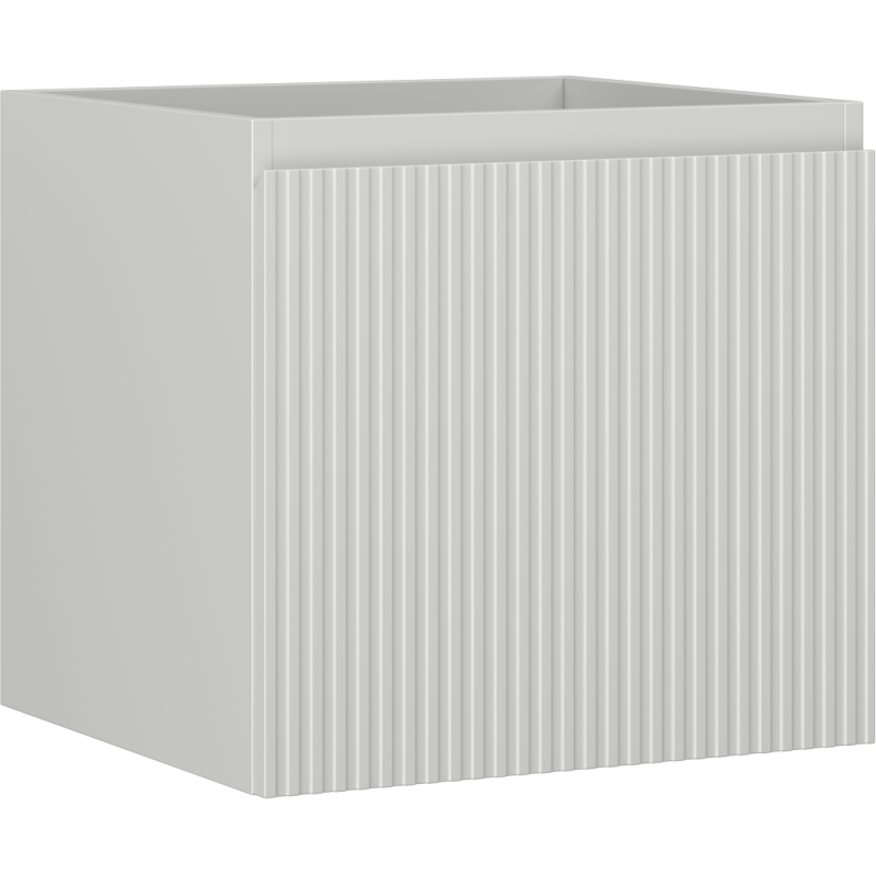Mexen Rivel koupelnová skříňka pod umyvadlo 50 cm, 1 zásuvka, rýhovaná, šedá mat - 91A20-05047-1-BF62