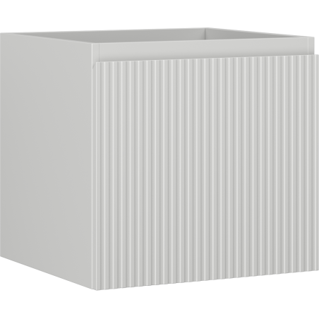 Mexen Rivel koupelnová skříňka pod umyvadlo 50 cm, 1 zásuvka, rýhovaná, šedá mat - 91A20-05047-1-BF62
