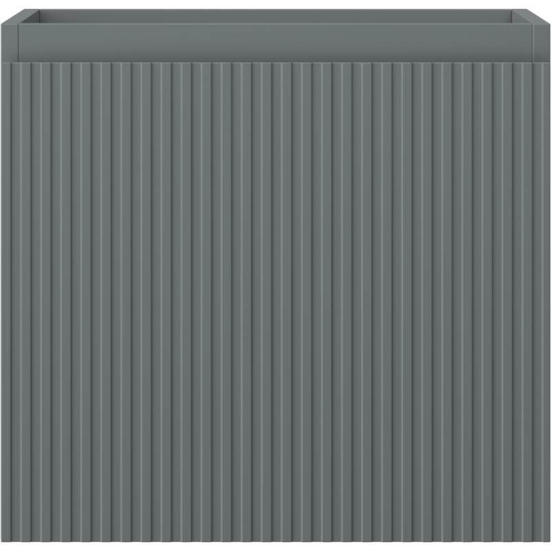 Mexen Rivel koupelnová skříňka pod umyvadlo 50 cm, 1 zásuvka, drážkovaná, matná grafitová - 91A20-05047-1-BF66