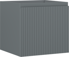 Mexen Rivel koupelnová skříňka pod umyvadlo 50 cm, 1 zásuvka, drážkovaná, matná grafitová - 91A20-05047-1-BF66