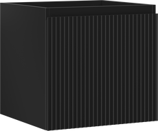 Mexen Rivel koupelnová skříňka pod umyvadlo 50 cm, 1 zásuvka, žebrovaná, černá matná - 91A20-05047-1-BF71