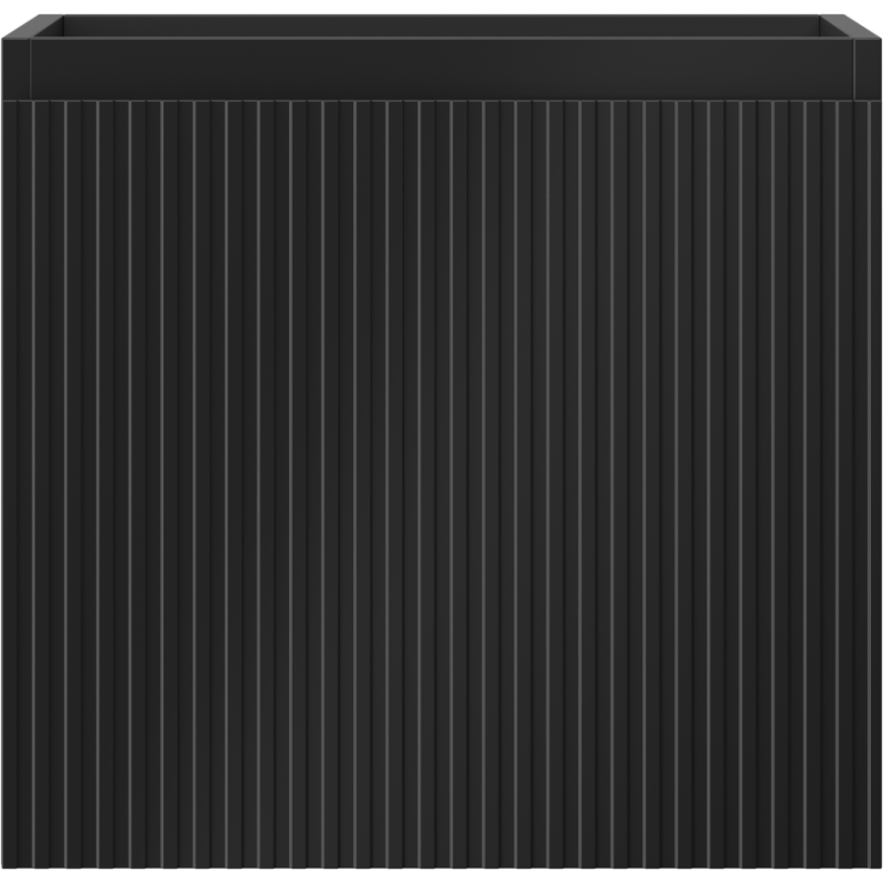 Mexen Rivel koupelnová skříňka pod umyvadlo 50 cm, 1 zásuvka, žebrovaná, černá matná - 91A20-05047-1-BF71