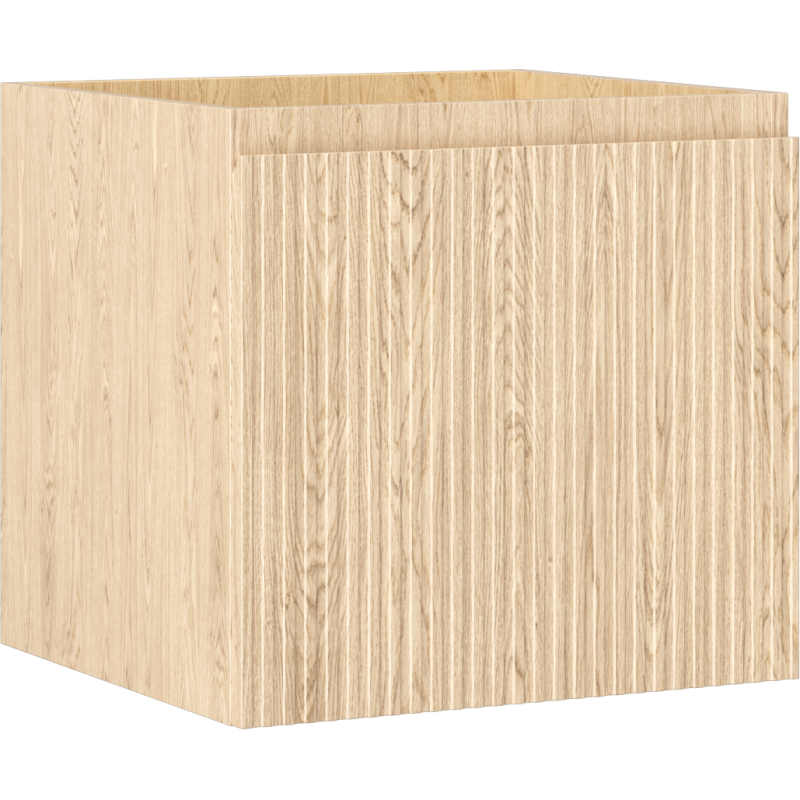 Mexen Rivel koupelnová skříňka pod umyvadlo 50 cm, 1 zásuvka, drážkovaná, dub - 91A20-05047-1-BF81