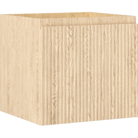 Mexen Rivel koupelnová skříňka pod umyvadlo 50 cm, 1 zásuvka, drážkovaná, dub - 91A20-05047-1-BF81