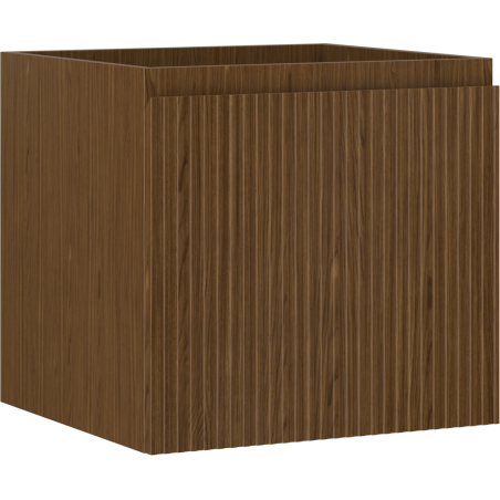 Mexen Rivel koupelnová skříňka pod umyvadlo 50 cm, 1 zásuvka, drážkovaná, ořech - 91A20-05047-1-BF86