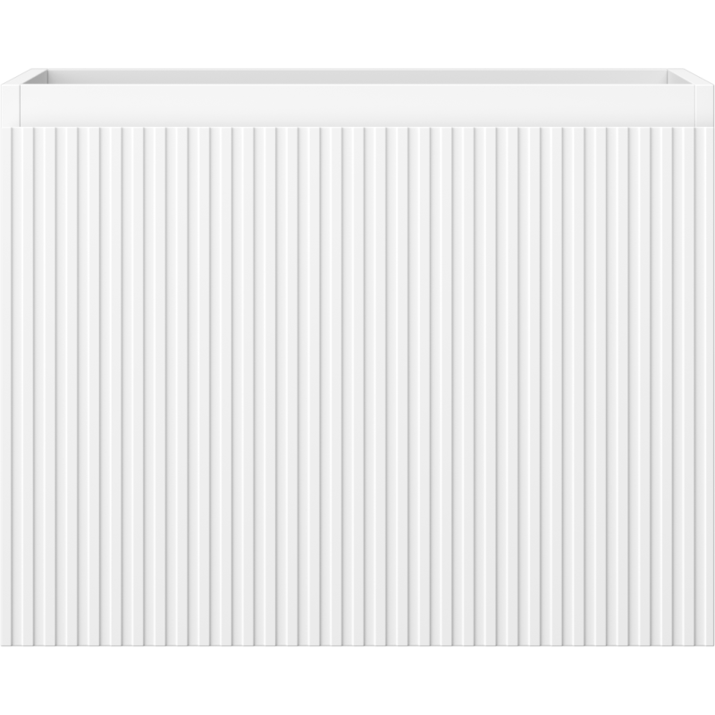 Mexen Rivel koupelnová skříňka pod umyvadlo 60 cm, 1 zásuvka, rýhovaná, bílá mat - 91A20-06047-1-BF01