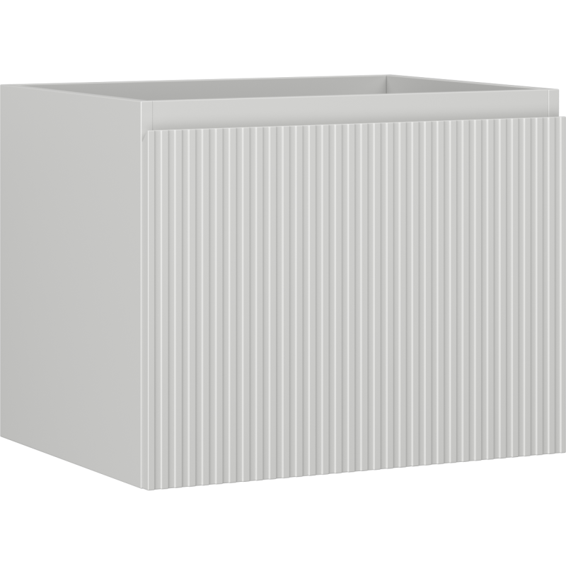 Mexen Rivel koupelnová skříňka pod umyvadlo 60 cm, 1 zásuvka, drážkovaná, šedá matná - 91A20-06047-1-BF62