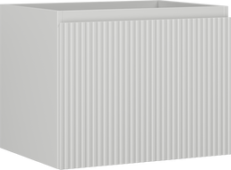 Mexen Rivel koupelnová skříňka pod umyvadlo 60 cm, 1 zásuvka, drážkovaná, šedá matná - 91A20-06047-1-BF62