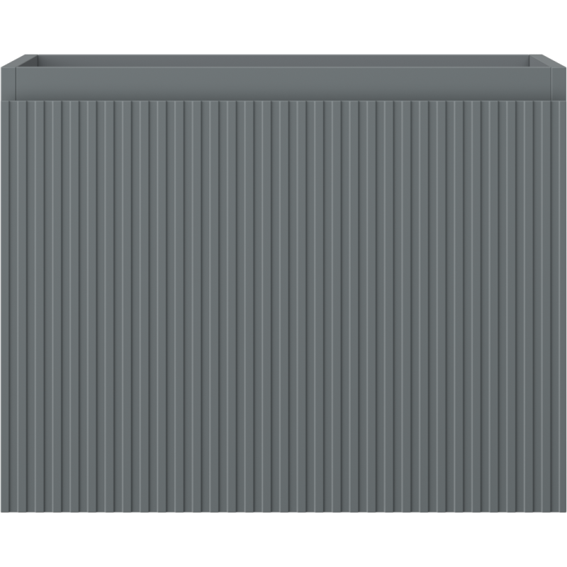 Mexen Rivel koupelnová skříňka pod umyvadlo 60 cm, 1 zásuvka, rýhovaná, matná grafitová - 91A20-06047-1-BF66