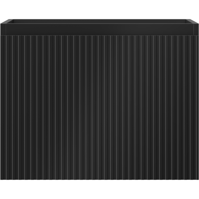 Mexen Rivel koupelnová skříňka pod umyvadlo 60 cm, 1 zásuvka, drážkovaná, černý mat - 91A20-06047-1-BF71