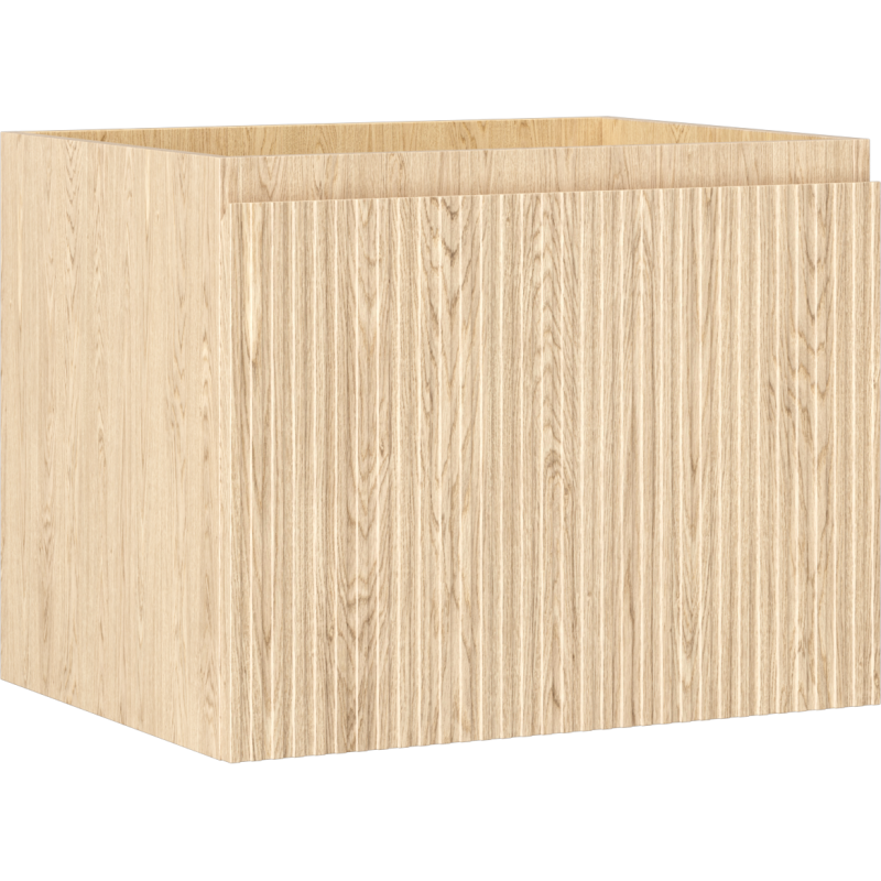 Mexen Rivel koupelnová skříňka pod umyvadlo 60 cm, 1 zásuvka, drážkovaná, dub - 91A20-06047-1-BF81