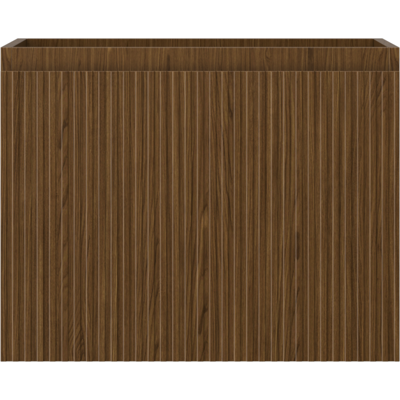 Mexen Rivel koupelnová skříňka pod umyvadlo 60 cm, 1 zásuvka, drážkovaná, ořech - 91A20-06047-1-BF86