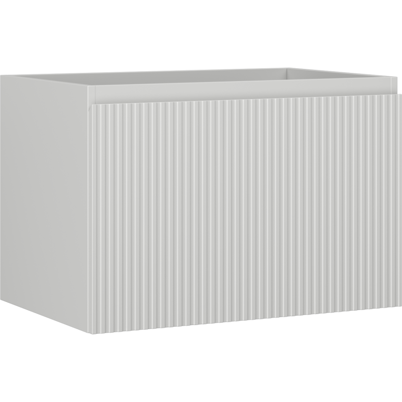 Mexen Rivel koupelnová skříňka pod umyvadlo 70 cm, 1 zásuvka, drážkovaná, šedá mat - 91A20-07047-1-BF62