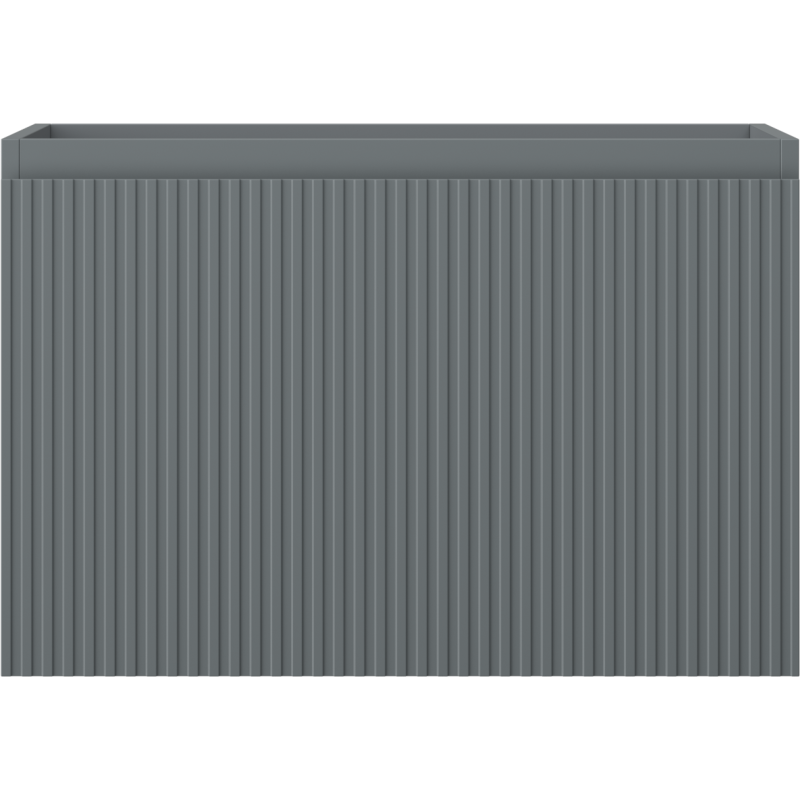 Mexen Rivel koupelnová skříňka pod umyvadlo 70 cm, 1 zásuvka, ryhovaná, grafit mat - 91A20-07047-1-BF66