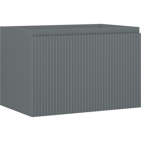 Mexen Rivel koupelnová skříňka pod umyvadlo 70 cm, 1 zásuvka, ryhovaná, grafit mat - 91A20-07047-1-BF66