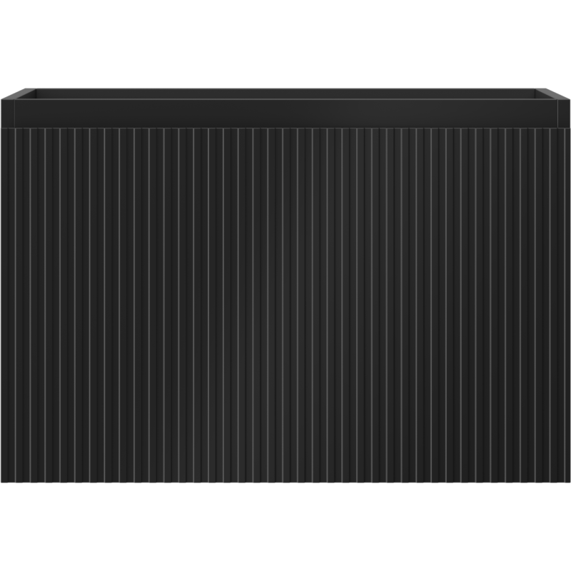Mexen Rivel koupelnová skříňka pod umyvadlo 70 cm, 1 zásuvka, drážkovaná, černá mat - 91A20-07047-1-BF71