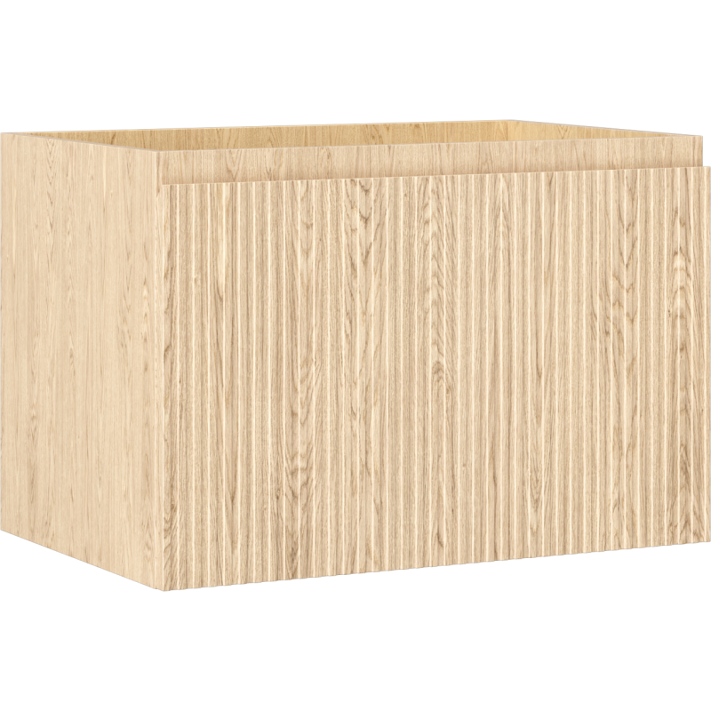 Mexen Rivel koupelnová skříňka pod umyvadlo 70 cm, 1 zásuvka, drážkovaná, dub - 91A20-07047-1-BF81