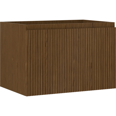 Mexen Rivel koupelnová skříňka pod umyvadlo 70 cm, 1 zásuvka, rýhovaná, ořech - 91A20-07047-1-BF86