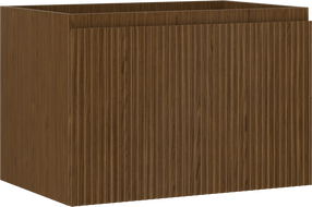 Mexen Rivel koupelnová skříňka pod umyvadlo 70 cm, 1 zásuvka, rýhovaná, ořech - 91A20-07047-1-BF86