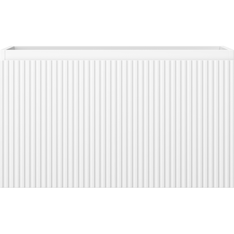 Mexen Rivel koupelnová skříňka pod umyvadlo 80 cm, 1 zásuvka, rýhovaná, bílá mat - 91A20-08047-1-BF01