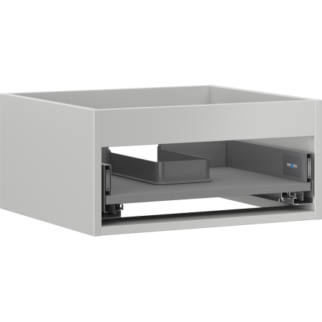Mexen Box-A korpus skříňky pod umyvadlo 50 cm, 1 zásuvka, šedý mat - 91AX0-0500-235-1-62