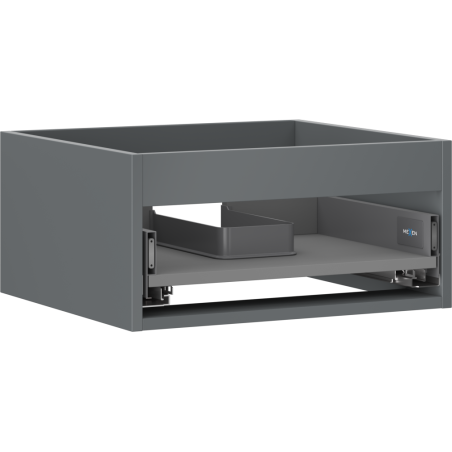 Mexen Box-A korpus skříňky pod umyvadlo 50 cm, 1 zásuvka, grafit mat - 91AX0-0500-235-1-66