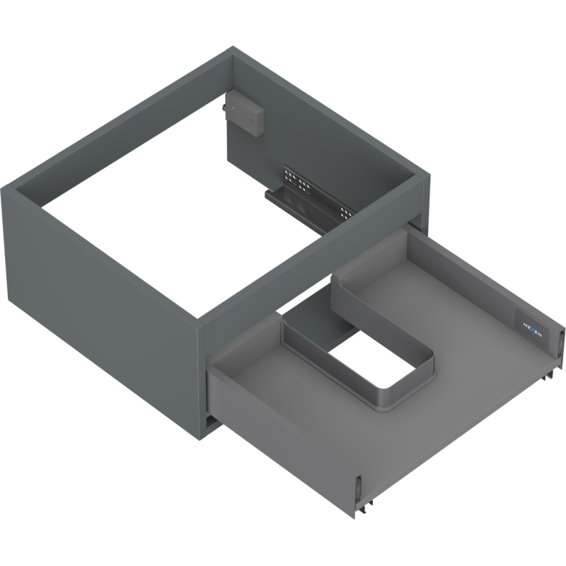 Mexen Box-A korpus skříňky pod umyvadlo 50 cm, 1 zásuvka, grafit mat - 91AX0-0500-235-1-66