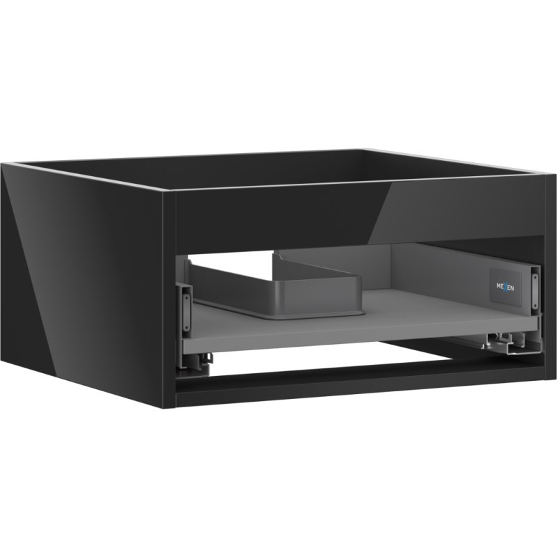Mexen Box-A korpus skříňky pod umyvadlo 50 cm, 1 zásuvka, černý lesk - 91AX0-0500-235-1-70