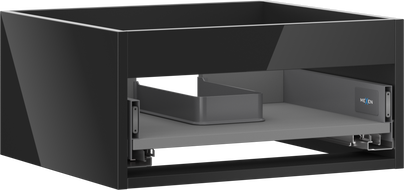 Mexen Box-A korpus skříňky pod umyvadlo 50 cm, 1 zásuvka, černý lesk - 91AX0-0500-235-1-70