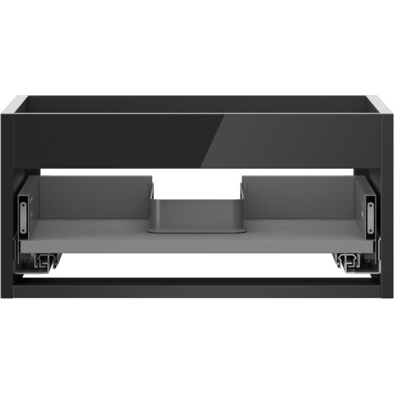 Mexen Box-A korpus skříňky pod umyvadlo 50 cm, 1 zásuvka, černý lesk - 91AX0-0500-235-1-70