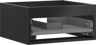 Mexen Box-A základ skříňky pod umyvadlo 50 cm, 1 zásuvka, černý mat - 91AX0-0500-235-1-71