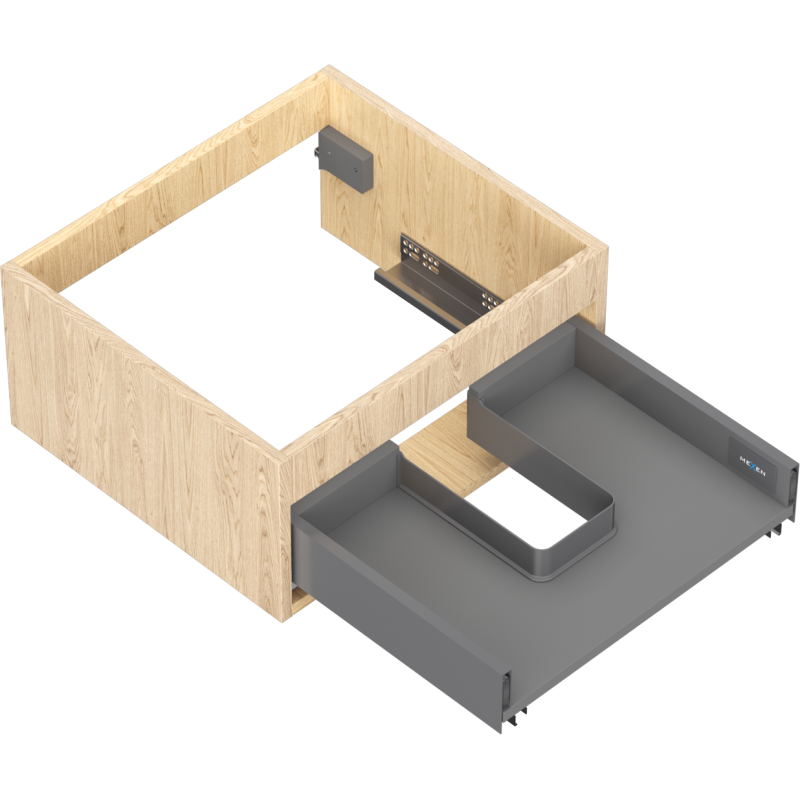 Mexen Box-A korpus skříňky pod umyvadlo 50 cm, 1 šuplík, dub - 91AX0-0500-235-1-81