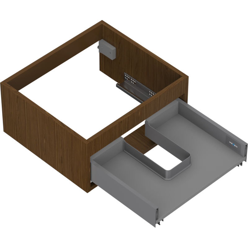 Mexen Box-A korpus skříňky pod umyvadlo 50 cm, 1 zásuvka, ořech - 91AX0-0500-235-1-86